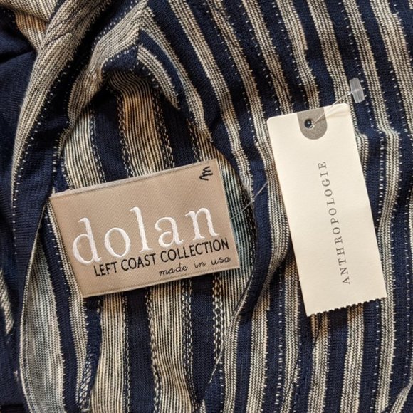 Anthropologie Dolan Striped Mock Neck Tunic Top - Picture 7 of 8